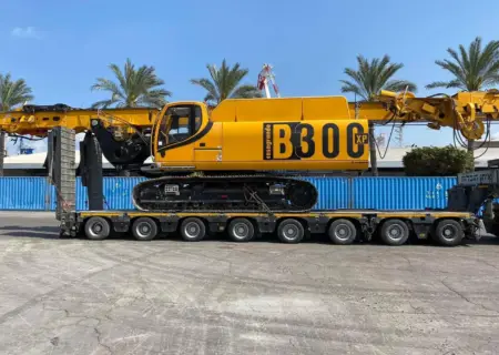 מכונת קידוח כלונסאות B300 של דן קידוחים