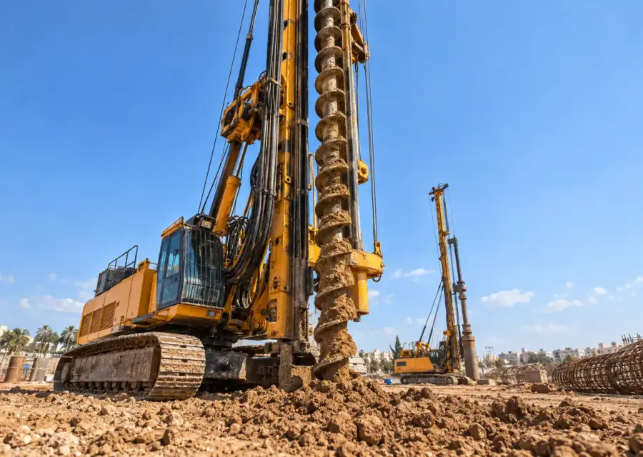 מכונת קידוח כלונסאות - מחפרון קידוח מול מכונת CFA